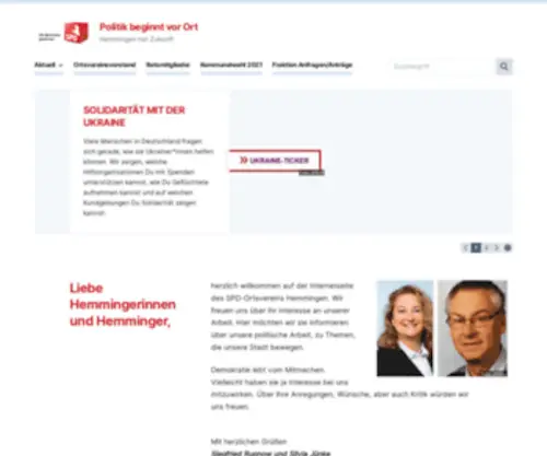 SPD-Hemmingen.de(Politik beginnt vor Ort) Screenshot