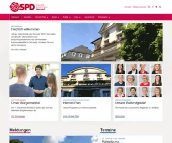 SPD-Hennef.de(SPD Hennef) Screenshot