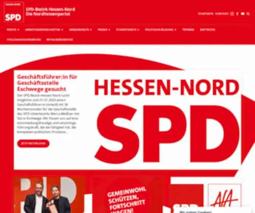 SPD-Hessen-Nord.de(Online-Workshop in Kooperation mit der AfK Hessen e. V. Referent) Screenshot
