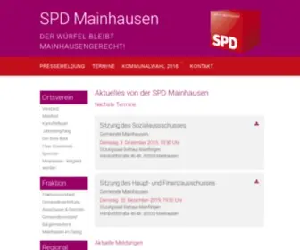 SPD-Mainhausen.de(SPD Mainhausen) Screenshot