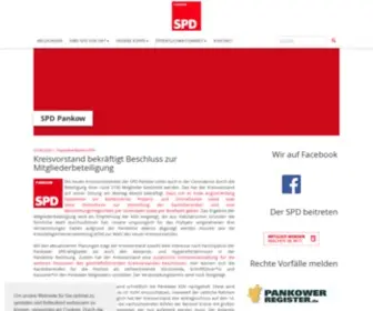 SPD-Pankow.de(SPD Pankow) Screenshot