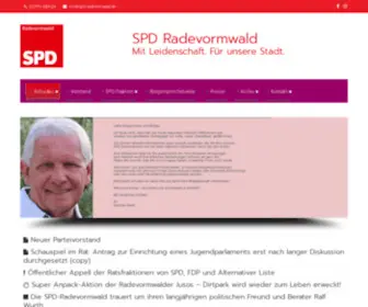 SPD-Radevormwald.de(Aktuell) Screenshot