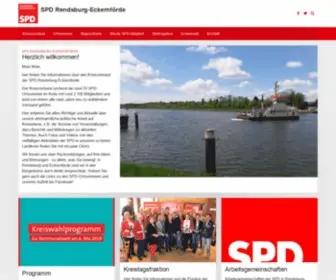 SPD-RD-ECK.de(Die Website des SPD Kreisverbandes Rendsburg) Screenshot