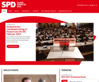 SPD-SChleswig-Holstein.de(SPD Schleswig) Screenshot