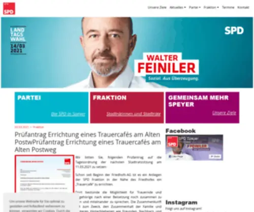 SPD-Speyer.de(SPD Speyer) Screenshot