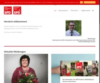 SPD-Staedteregion-AAchen.de(SPD-Unterbezirk in der Städteregion Aachen) Screenshot