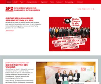 SPD-Weser-EMS.de(SPD-Bezirk Weser-Ems ANPACKEN) Screenshot