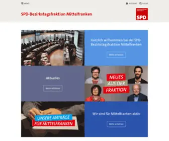 SPdbezirkstag.de(SPD-Bezirkstagsfraktion Mittelfranken) Screenshot