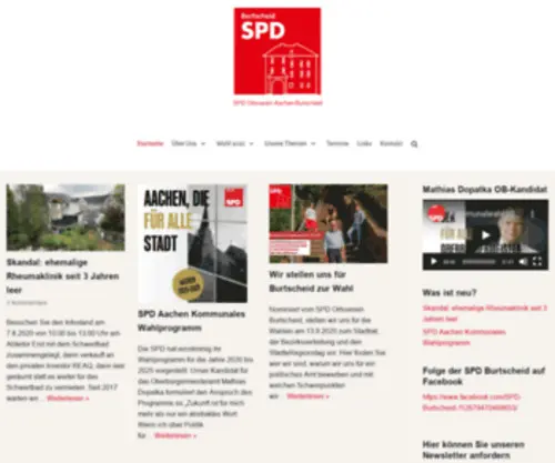 SPdburtscheid.de(SPD Burtscheid) Screenshot