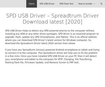 SPDdriver.com(SPD USB Driver) Screenshot