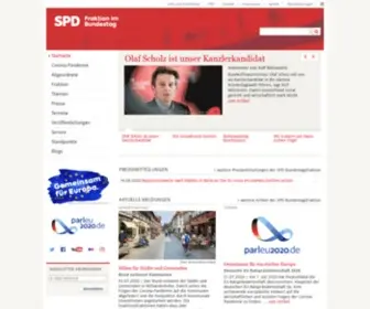SPDfraktion.de(Hier stellt die SPD) Screenshot