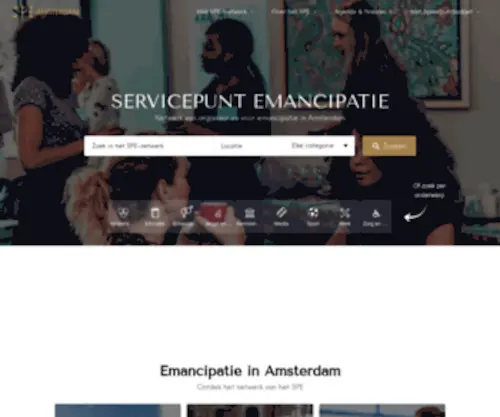 Spe-Amsterdam.nl(Netwerk van vrouwenorganisaties en emancipatie in Amsterdam) Screenshot