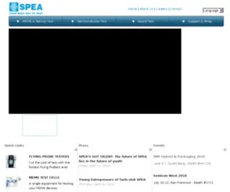 Spea.com(Automatic Test Equipment for semiconductor devices and PCB) Screenshot