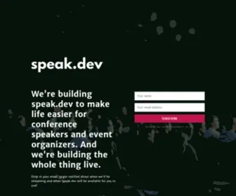 Speak.dev(Speak) Screenshot