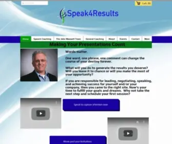 Speak4Results.com(Home) Screenshot