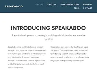 Speakaboo.io(Speakaboo) Screenshot