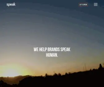 Speakagency.com(Speak) Screenshot