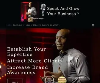 Speakandgrowyourbusiness.com(Speak and Grow Your Business) Screenshot