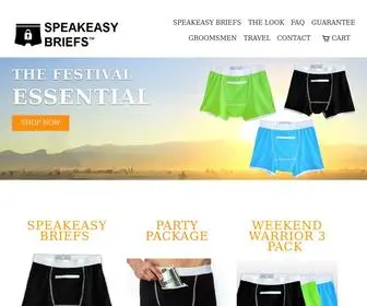 Speakeasybriefs.com(Speakeasy Briefs) Screenshot