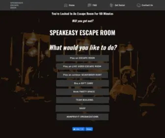 Speakeasyescape.com(Escape Room Speakeasy) Screenshot