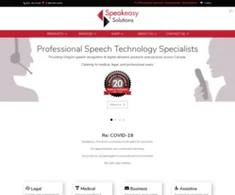 Speakeasysolutions.com(Speakeasy Solutions Inc) Screenshot