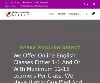 Speakenglishdirect.com(Speak English Direct) Screenshot