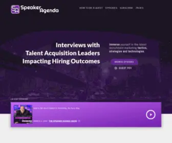 Speakeragenda.com(Immerse Yourself in HR Technology) Screenshot