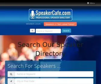 Speakercafe.com(Speakers Directory) Screenshot