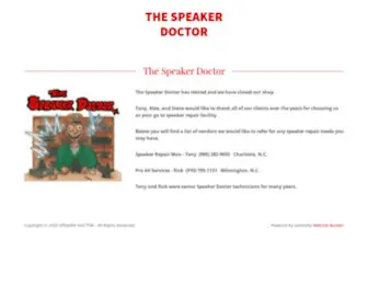 Speakerdoctor.com(The Speaker Doctor) Screenshot