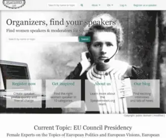 Speakerinnen.org(speakerinnen) Screenshot