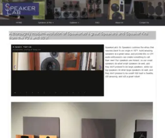 Speakerlab.net(Speakers and speaker kits) Screenshot