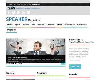 Speakermagazine.com(Speaker Magazine) Screenshot