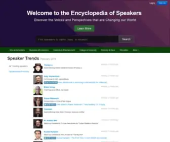 Speakerpedia.com(Encyclopedia of speakers) Screenshot