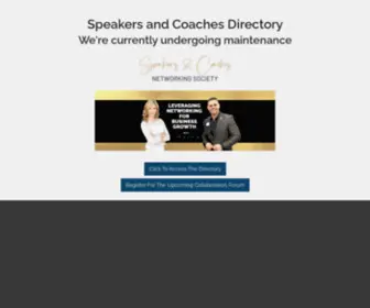 Speakersandcoaches.com(Members Directory) Screenshot