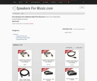 Speakersformusic.com(Speakersformusic) Screenshot