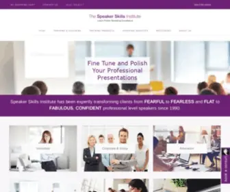 Speakerskills.com(Learn Public Speaking Excellence) Screenshot