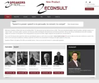 Speakersofnote.co.za(Speakers of Note) Screenshot