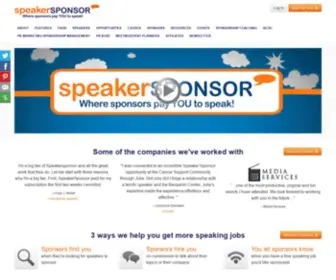 Speakersponsor.com(Speaker Sponsor) Screenshot