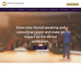 Speakingconsultingnetwork.com(Dental Consultants) Screenshot