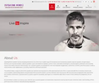 Speakingminds.com(Best Motivational Speakers) Screenshot