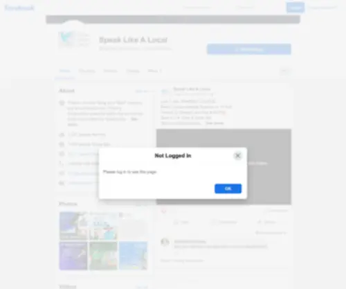 Speaklikealocal.com(Speak like a local small talk learn English) Screenshot