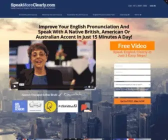 Speakmoreclearly.com(English Pronunciation Courses) Screenshot