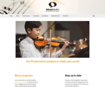 Speakmusic.org(Speak Music Conservatory) Screenshot