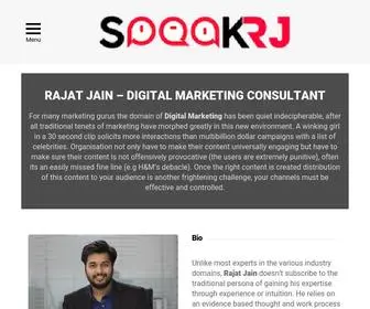 Speakrj.com(Rajat Jain) Screenshot