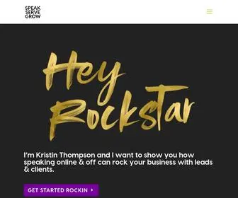 Speakservegrow.com(Rock Your Talk) Screenshot
