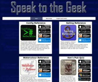 Speaktothegeek.co.uk(Speak to the Geek) Screenshot