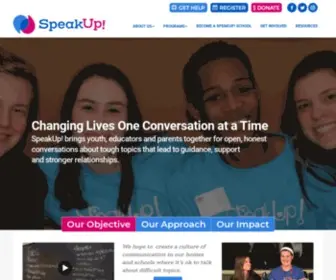 Speakup.org(Changing Lives One Conversation at a Time) Screenshot