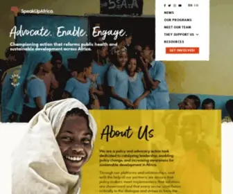 Speakupafrica.org(Speak Up Africa) Screenshot