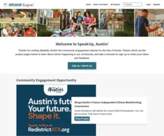 Speakupaustin.org(SpeakUp Austin) Screenshot