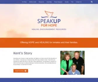 Speakupforhope.org(Speak Up For Hope) Screenshot